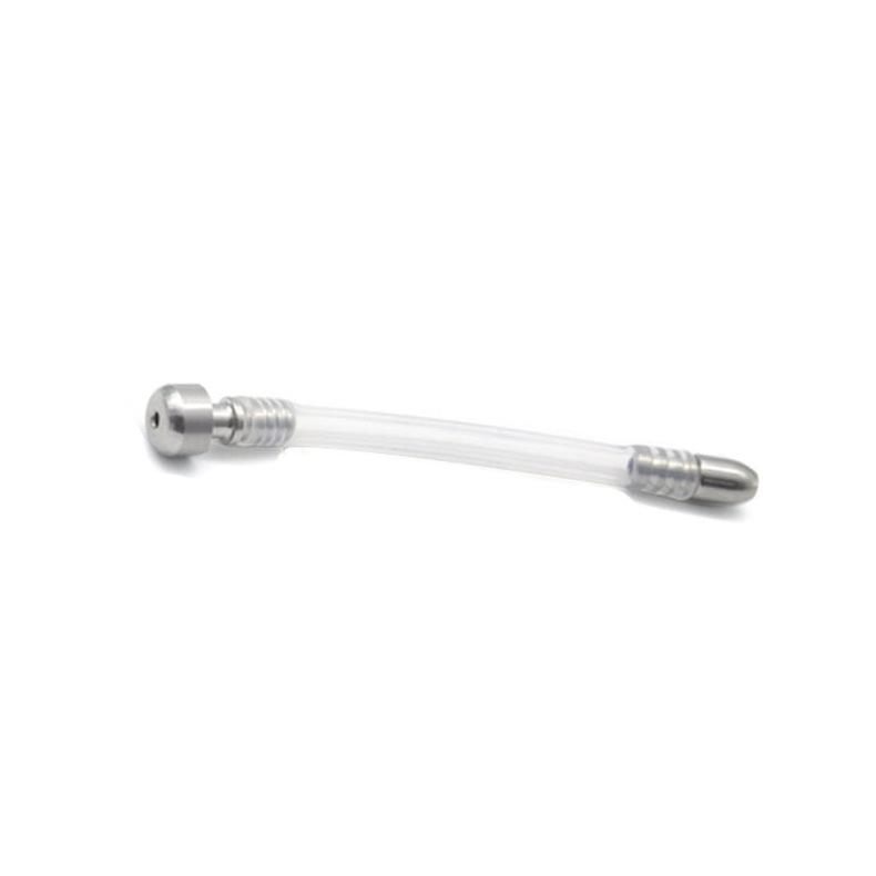 Ultra-Kurzer Männer-Chastity-Käfig aus Edelstahl mit Harnröhren-Stab und Penisring - CB6000SM Erotisches Schloss