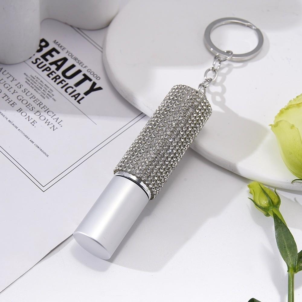 Empty Perfume Bottle Mini Key Ring Portable Spray Bottle Keychain Keychain Accessories