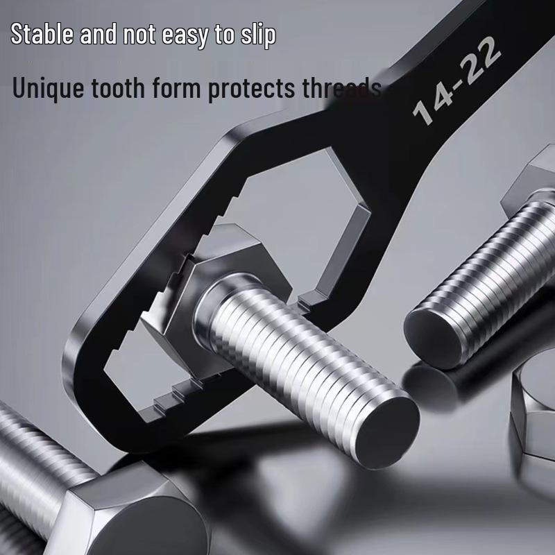 Multifunctional Self-Tightening Double-Ended Universal Wrench