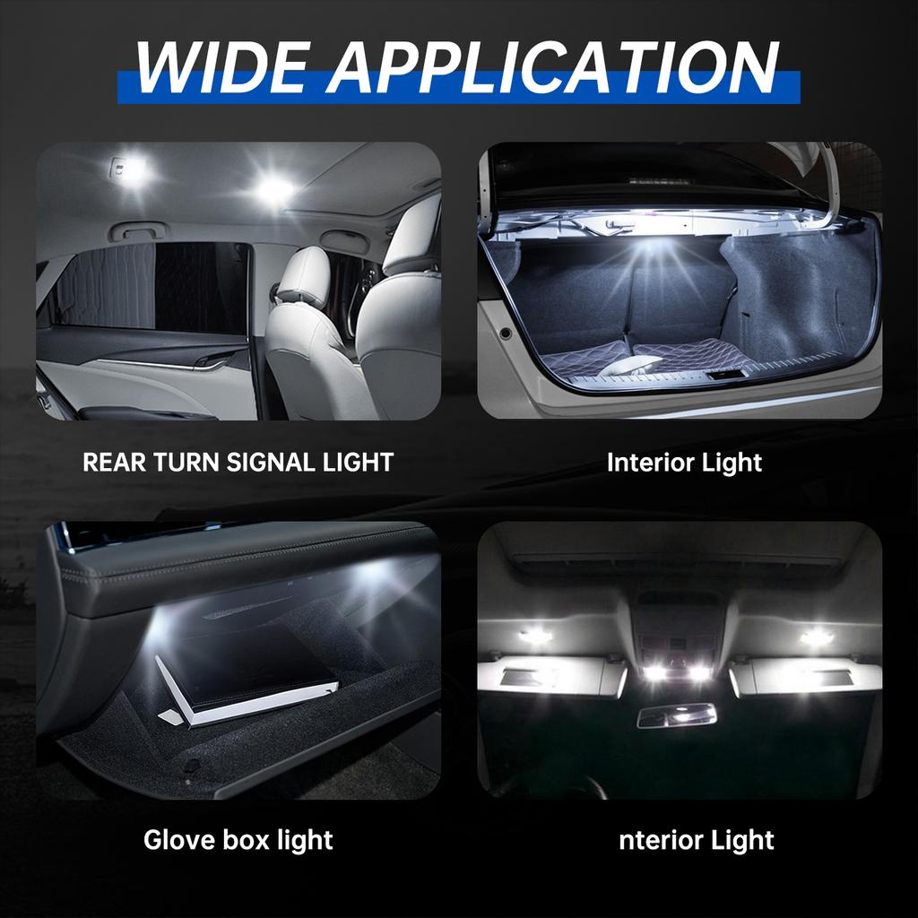 20/24/36Pcs LED Car Interior Lights 6500K 150LM Car LED Bulb Kit T10 31mm 42mm LED Dome Light Car Interior Replacement Bulbs
