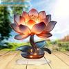 2D Flat Bohemian Style Acrylic Lotus Desktop Decoration, Lotus Design, Suitable for wall Decoration, porch, Room, Villa, accents Home, Hallway, or Wor