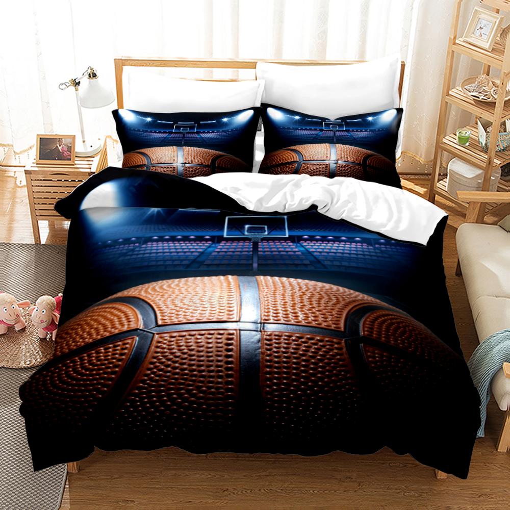 Basketball Bedding Set Single Twin Full Queen King Size Sports Bed Set Aldult Kid Bedroom Duvetcover Sets 3D Print 011