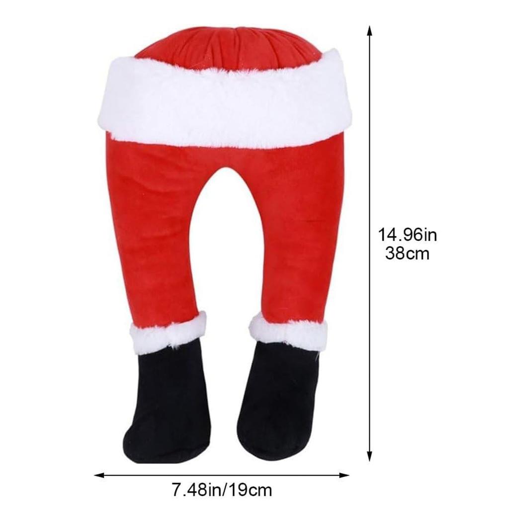 Xmas Tree Santa Claus Legs Elf Legs Ornaments Stuffed Filled Christmas Tree Topper Home Hanging Ornaments Home Decor