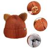 Kawaii for Cat Ears Hats Cute Cap Solid Color Hat Wool Knit Hat Earprotect All-m
