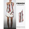 Za2025 Summer New Women Clothes Sexy Sling Comfortable Stripe Decoration Asymmetric Top 2887047 104