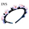 Gevlochten Hoofdband met Mini Clips Cartoon voor Meisjes, Schattige Haarband Haaraccessoire Stijlvol Dagelijks Gebruik Styling, Decoratieve Bloem/Fruit/Strik/Hart/Konijn