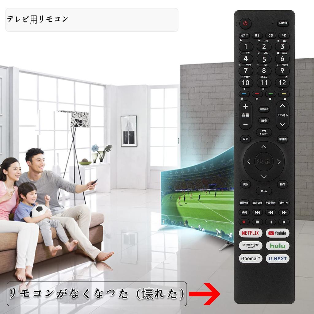 PerFascin Ersatzfernbedienung MBE3B4 Passend für Hisense LCD-TV-Fernbedienung EN3B40H HJ75U6F4U HJ65U6F3U HJ55U6F3U 55A8FJ HJ55A6802FU HJ50U6F3U