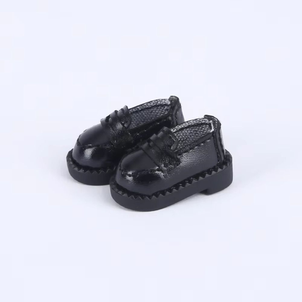 1pair Black Brown Ob11 Doll Shoes Cute Outfit Dolls Uniform Shoes Holala Gcs