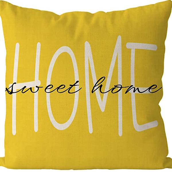 Flowers Daisy Tulip Printed Linen Pillow Case Home Living Room Sofa Bedroom Pillow Case