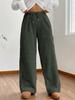 Felpa Morbida Monocolore da Donna e Pantaloni Caldi Casual - Nuova Moda Autunno/Inverno
