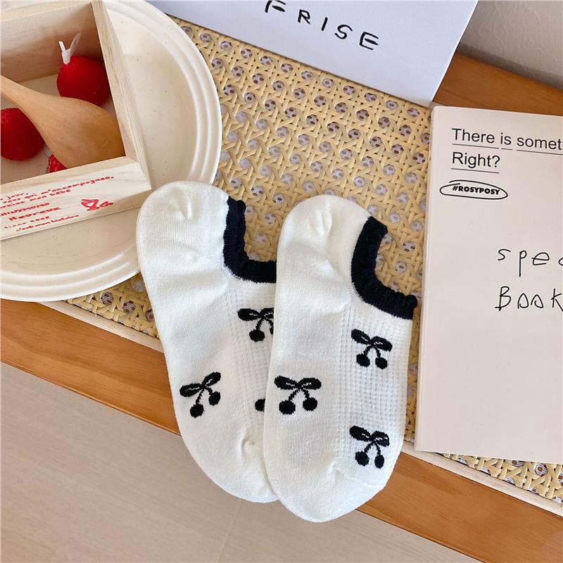 

Женские летние тонкие мультяшные милые сетчатые носки-следки с неглубоким вырезом 1 pair