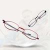 Resin Black Frame Women's Reading Glasses Folding Reading Glasses With Storage Bag Key Chain
