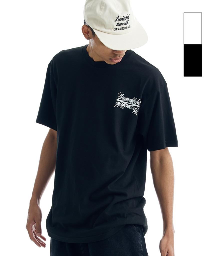 CREAM SODA LAB Crsdel Small Lettering Short Sleeve T-Shirt