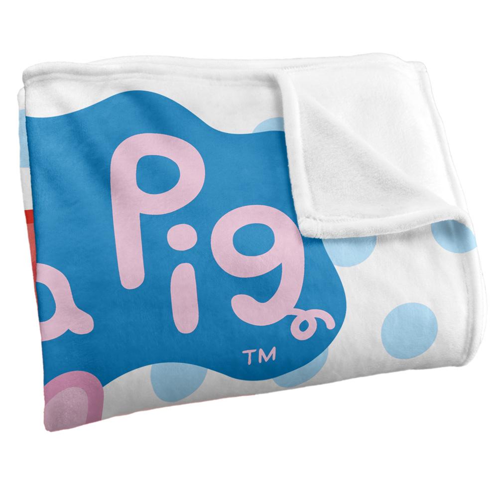 Peppa Pig Logo Blanket