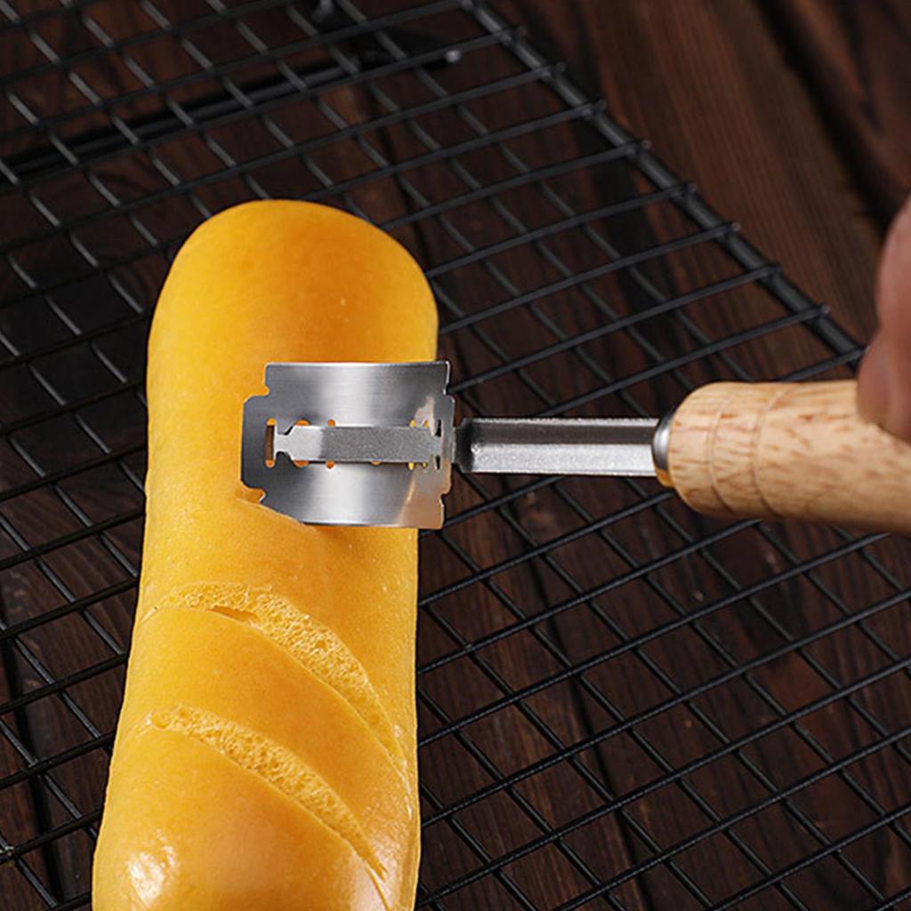 Edelstahl Brot Lame Brotmesser und Teigschneider Werkzeug Lame Schneidwerkzeuge Brotschneider Werkzeug mit austauschbaren Klingen