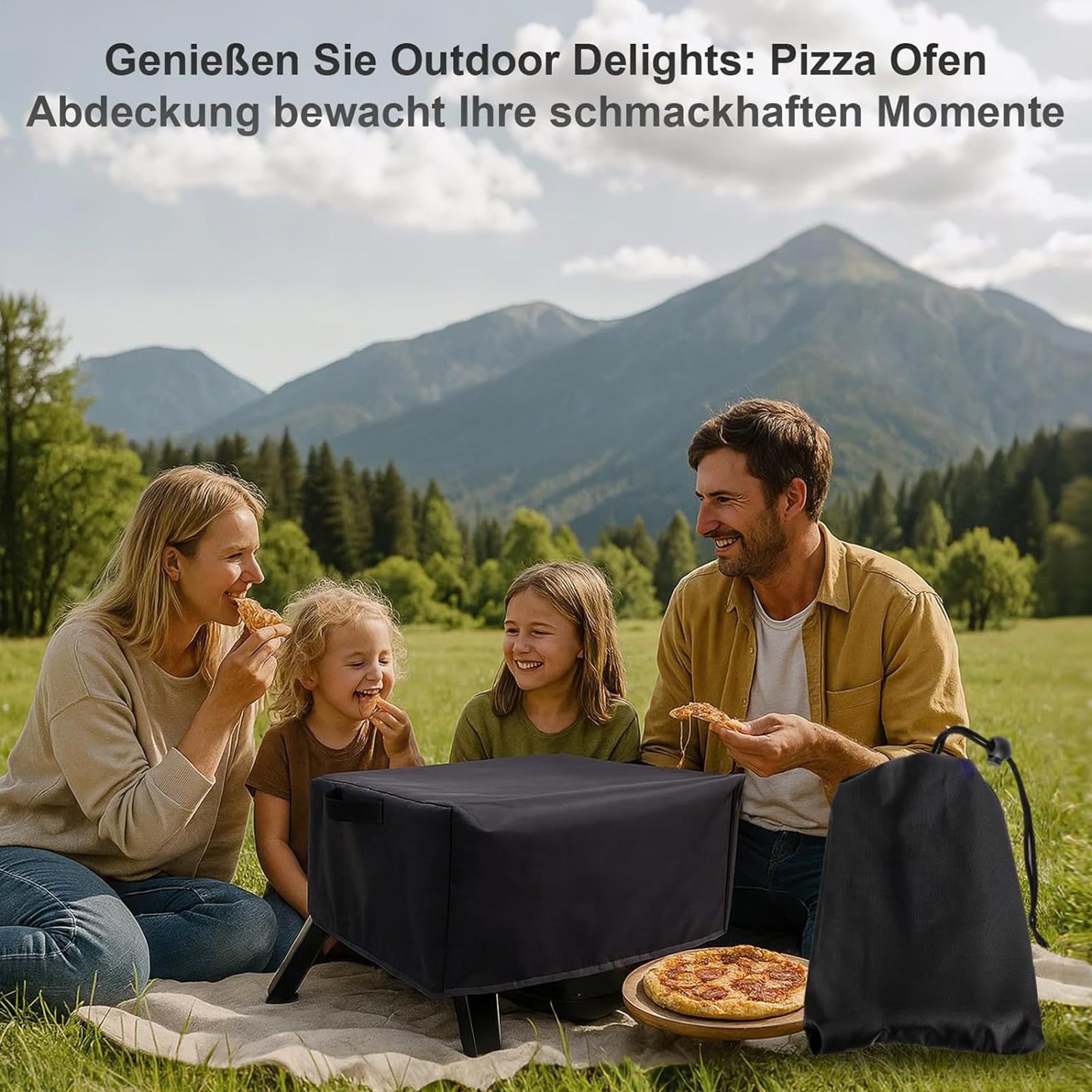 

Pizza Oven 420D Cover Double SnapDrawstring Oven Cover Outdoor Sunscreen Protect Dustproof Waterproof Grill Case BBQ Accessory CN