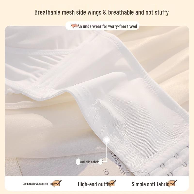 Women's Anti-Slip Strapless Full Cup Bra: Minimizing, Anti-Sag, Beautiful Back Bandeau for Large Bust Plus Sizes