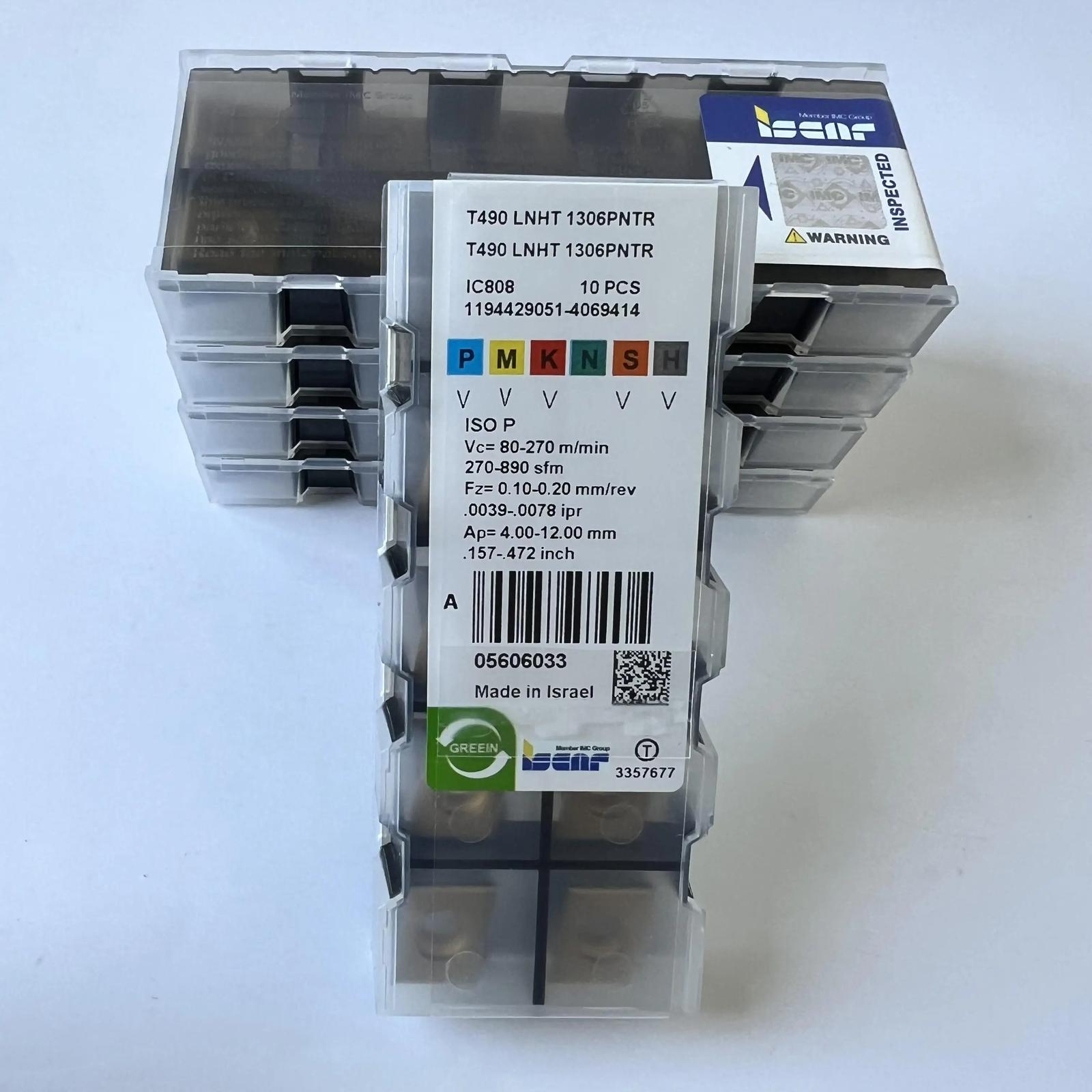 

ISCAR / T490LNHT1306PNTR IC808 /Industrial indexable carbide inserts 10 Pcs
