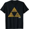 The Legend of Zelda Yellow Triforce Logo Distressed T-Shirt