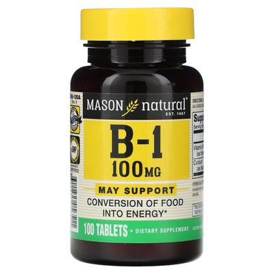 B-1, 100Mg, 100 Tablets