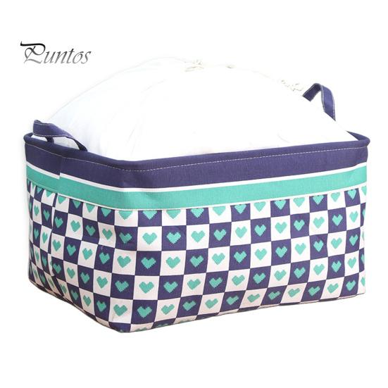 

Складная корзина для хранения вещей, многофункциональный органайзер с укрепленными ручками, вместительная корзина для хранения игрушек, корзина для белья M зелёный