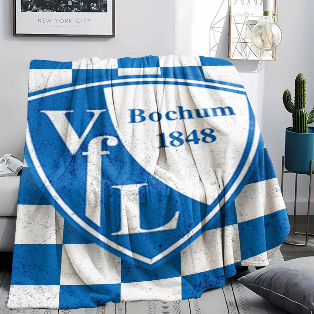 1pc VfL Bochum 1848 Print Flannel Blanket, High quality Comfortable for All Seasons, Home Decor, Warmth and Comfort, Perfect for Christmas Gifts98