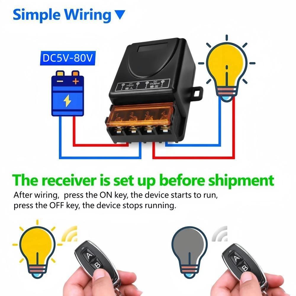 433Mhz Remote Control Switch AC220V 30A Hign Power Remote Control Transmitter for Water Pump Motor LED/Electric Appliance