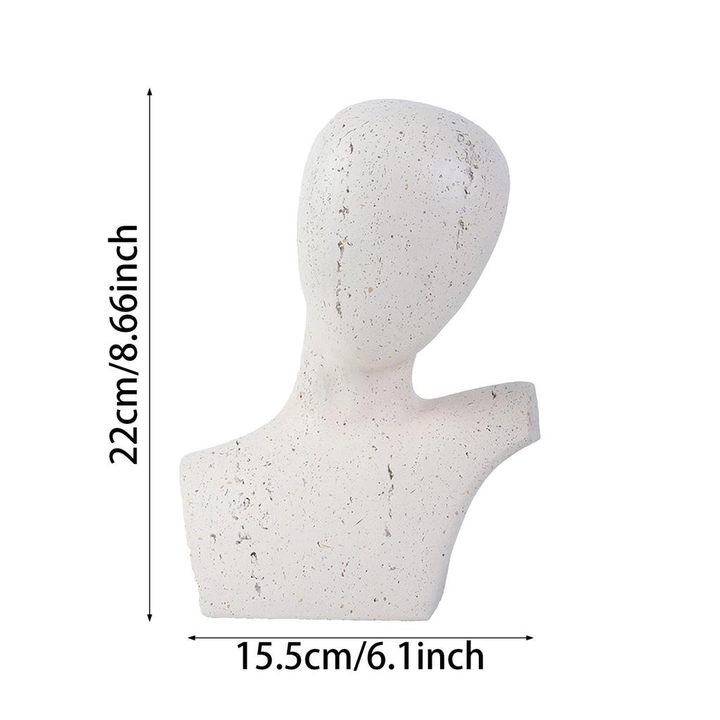 Bust Sculpture Table Centerpieces Head Resin Statue Abstract Human Figurine for Drawer Housewarming Study Room Office Studio