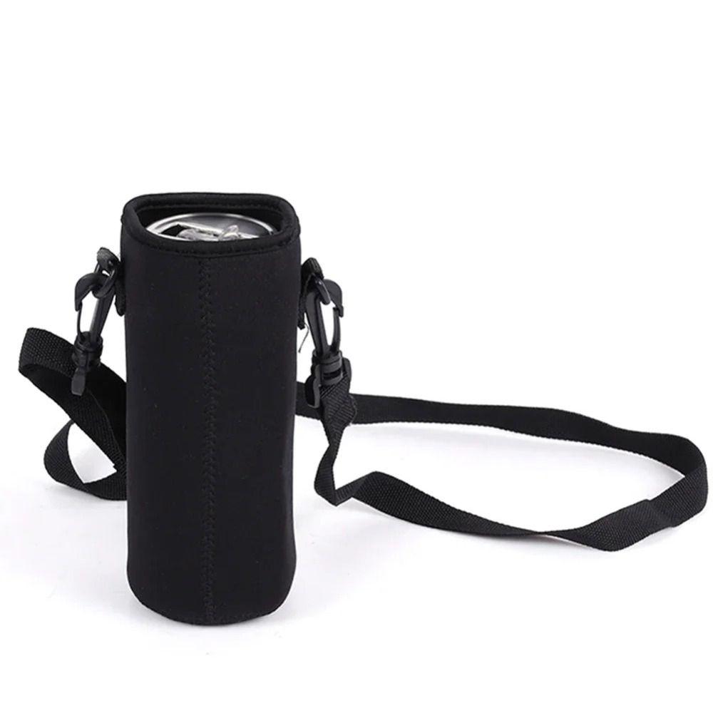 Black Water Bottle Cover Bag Neoprene Mug Bottle Case Sport Cup Covers Bag  Water Bottle