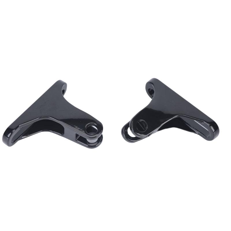 Motorcycle Rear Footrest Bracket Pair Replacement Set with Metal Passenger Peg Mounts and Installation Hardware for Highway 93-23 Models