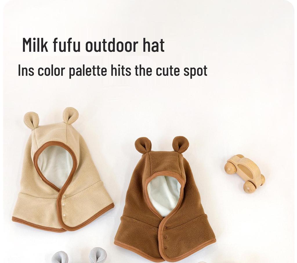 Cozy Hooded Scarf Hat for Infants & Toddlers - Cute & Warm for Autumn/Winter