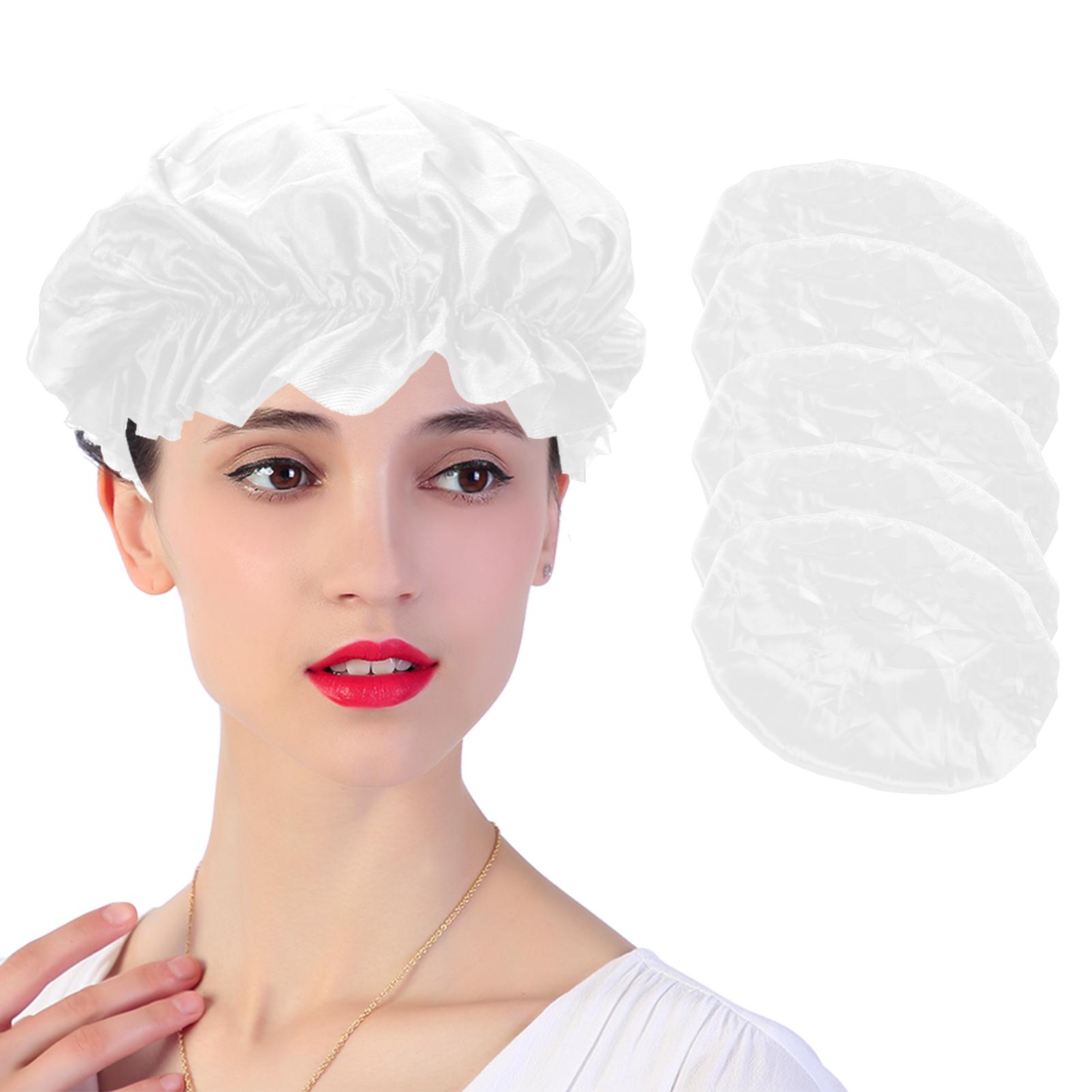 

5pcs Shower Waterproof Bath Hats Professional Salon Hair Bath