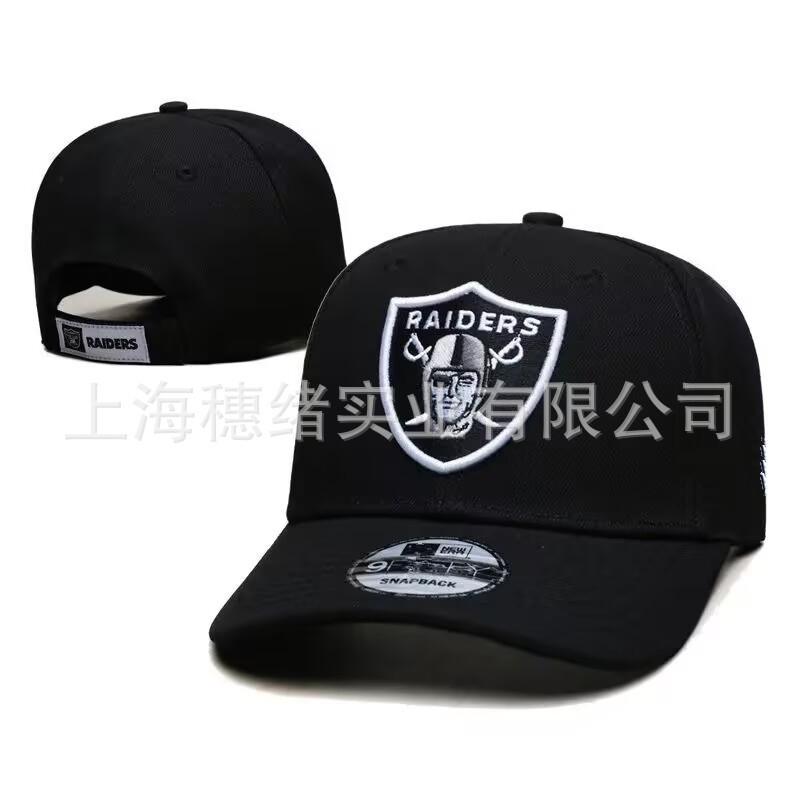 Unisex Embroidered Flat Brim Baseball Cap NFL Team Style Outdoor Sun Hat