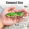 10cm 33g Floating Jointed Mouse Fishing Lure with Spinning Blade, Realistic Topwater Hard Bait Treble Hooks for Bass Freshwater Fishing