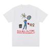 Harry Styles "Kiss Ll the Time, Disco, Occasionally" Hand-Drawn Disco Graphic Unisex Heavyweight Cotton Oversized Streetwear T-Shirt