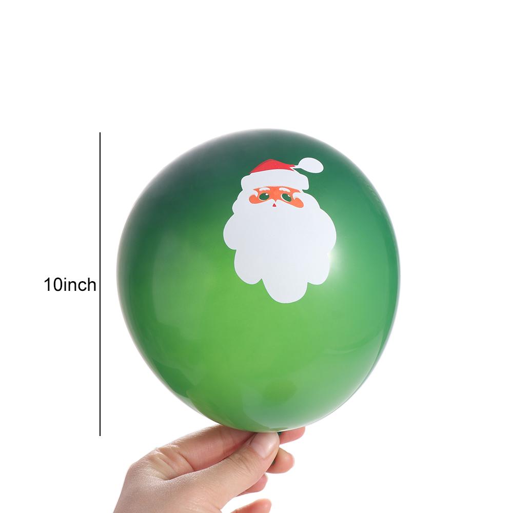 100pcs Decorative Christmas Print Latex Balloon 10inch Latex Christmas Balloons New Year