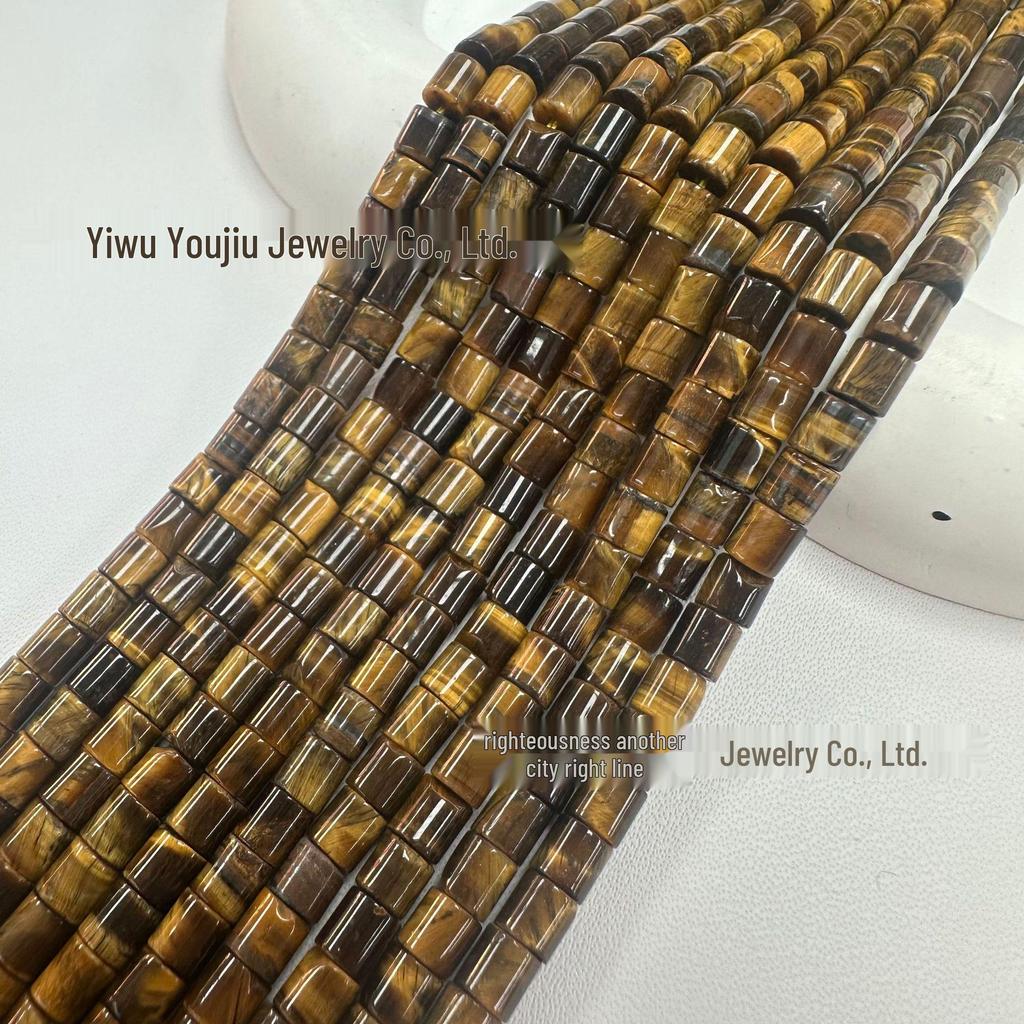 4x4mm Natural Stone Cylinder Beads for Handmade DIY Jewelry, Bracelets & Necklaces