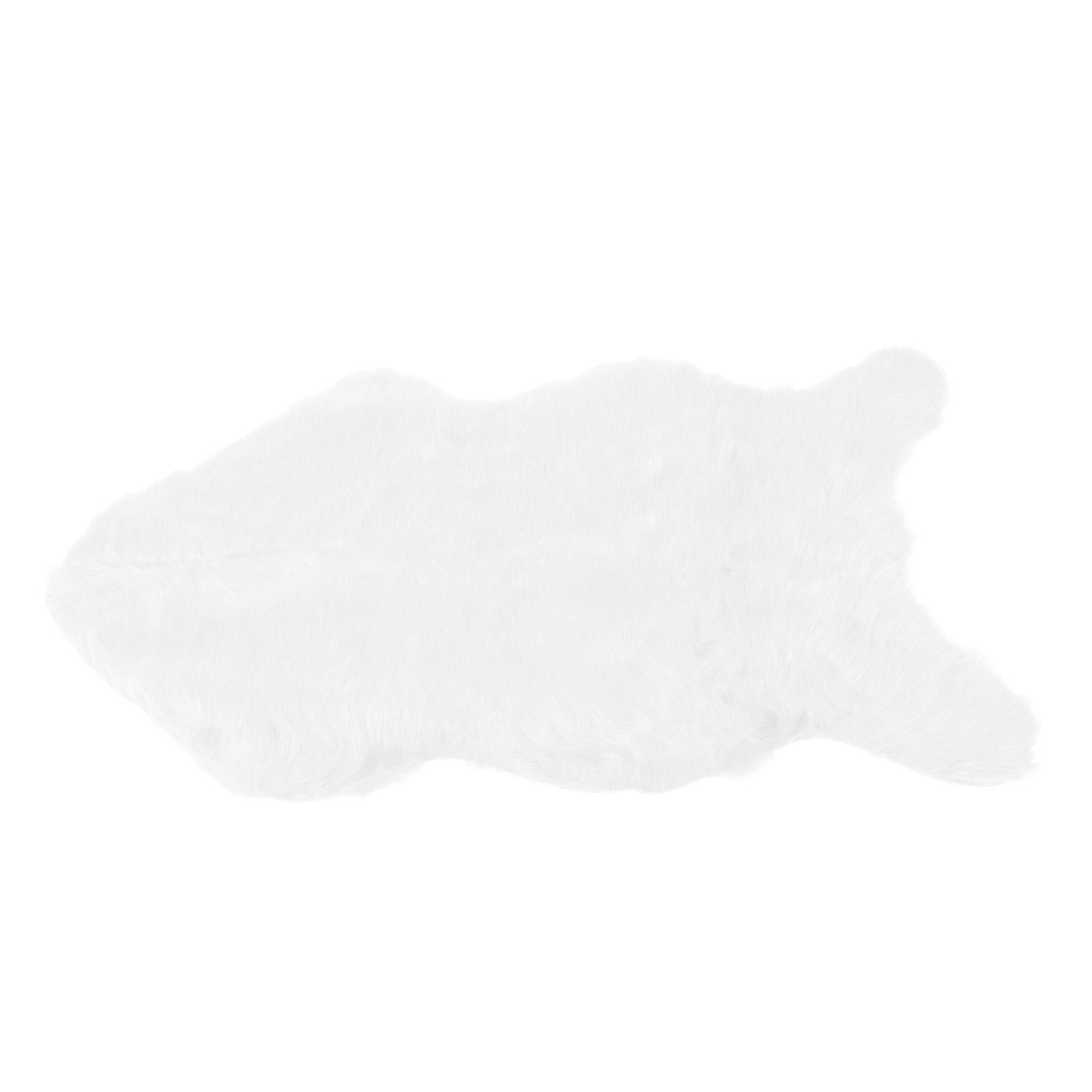 

Faux Sheepskin Fur Rug Soft Carpet Area Rug for Bedroom Sofa Floor Living Room DecorWhite белый