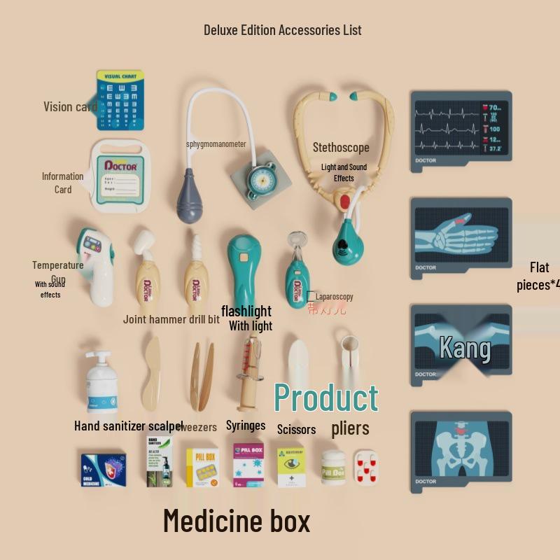 Kids' Educational Doctor Playset: Stethoscope & Clinic Simulation for Role-Playing