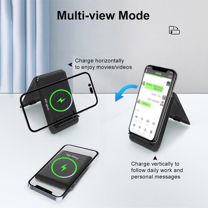 New Multi-function Universal Smart Adapter Card Storage Box 15W Wireless Charging for iPhone Travel Portable Storage Bag