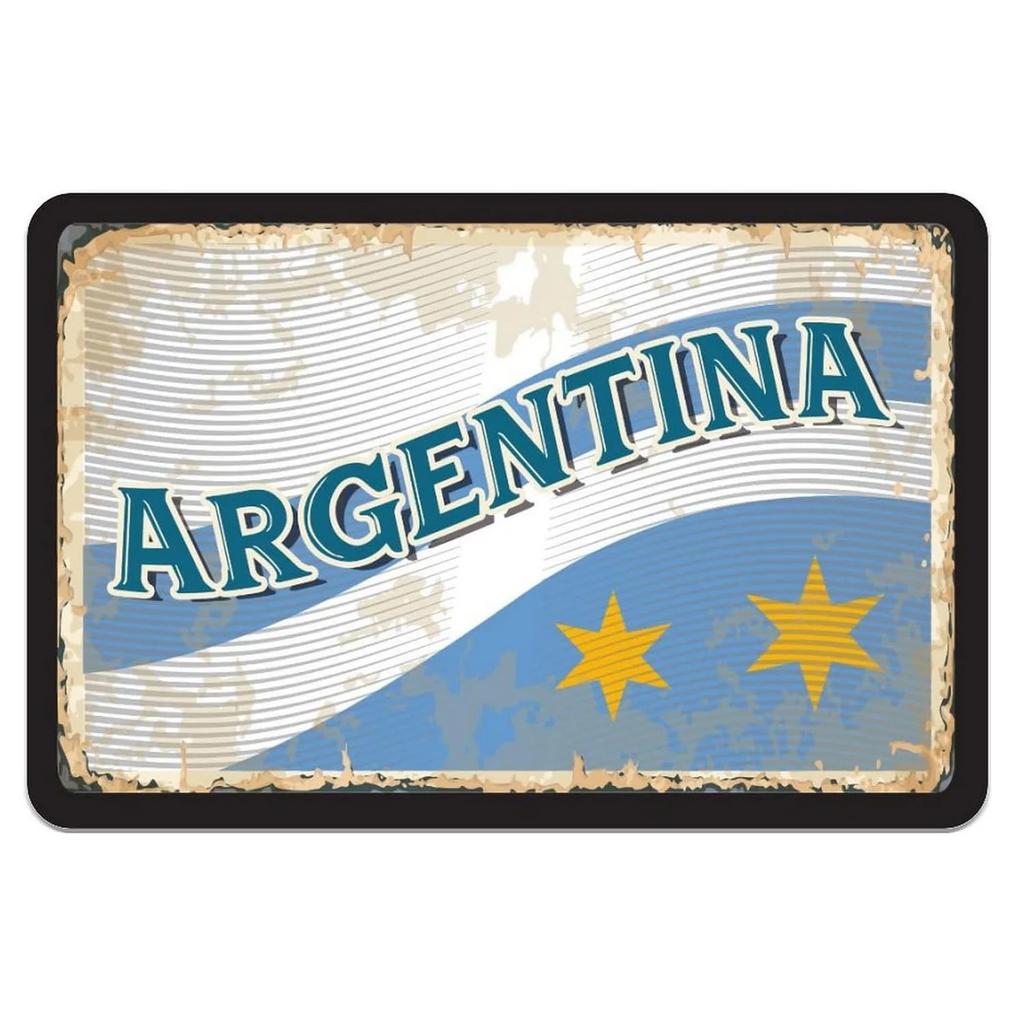 Metal Tin Sign Argentina Buenos Aires Wall Decoration Plaque Vintage Poster Iron Painting for Man Cave Home Cafe Garden Club Bar