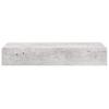 Vidaxl Półki Ścienne Z Szufladą, 2 Szt., Szare, 60 X 23,5 X 10 Cm, Mdf