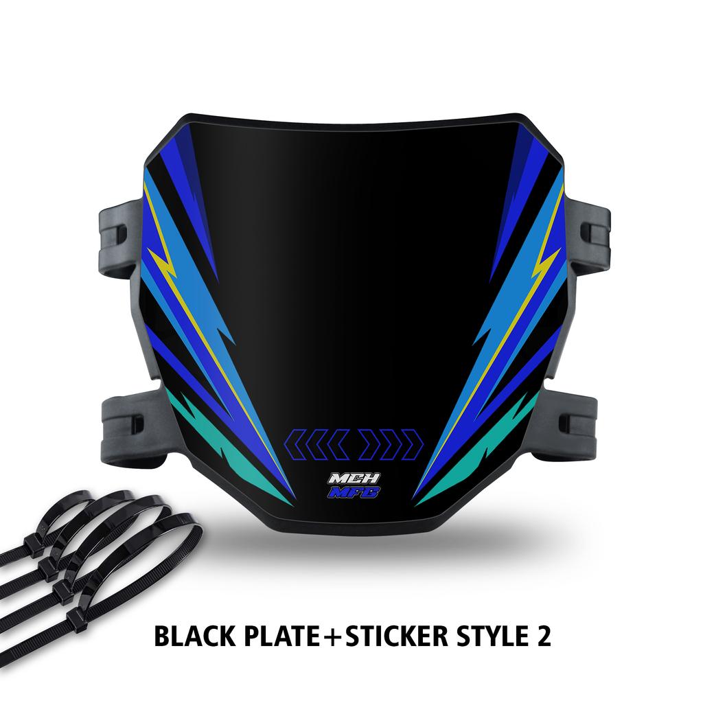 Powerzone Electric Bike Number Plate For Talaria Sting Motorcycle Front License Registration Plate For Super 73 For Surron S X