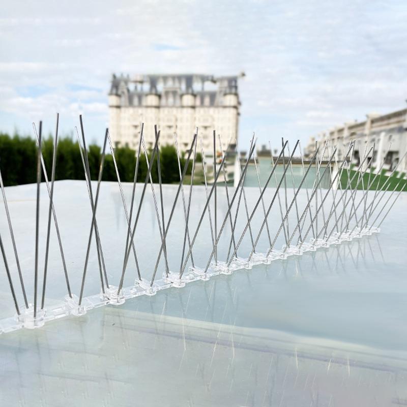 25Cm Stainless Steel Anti Pigeon Bird Spikes Outdoor Garden Bird Repellent Deterrent Squirrel Cats Repellent Proof Nails Fence