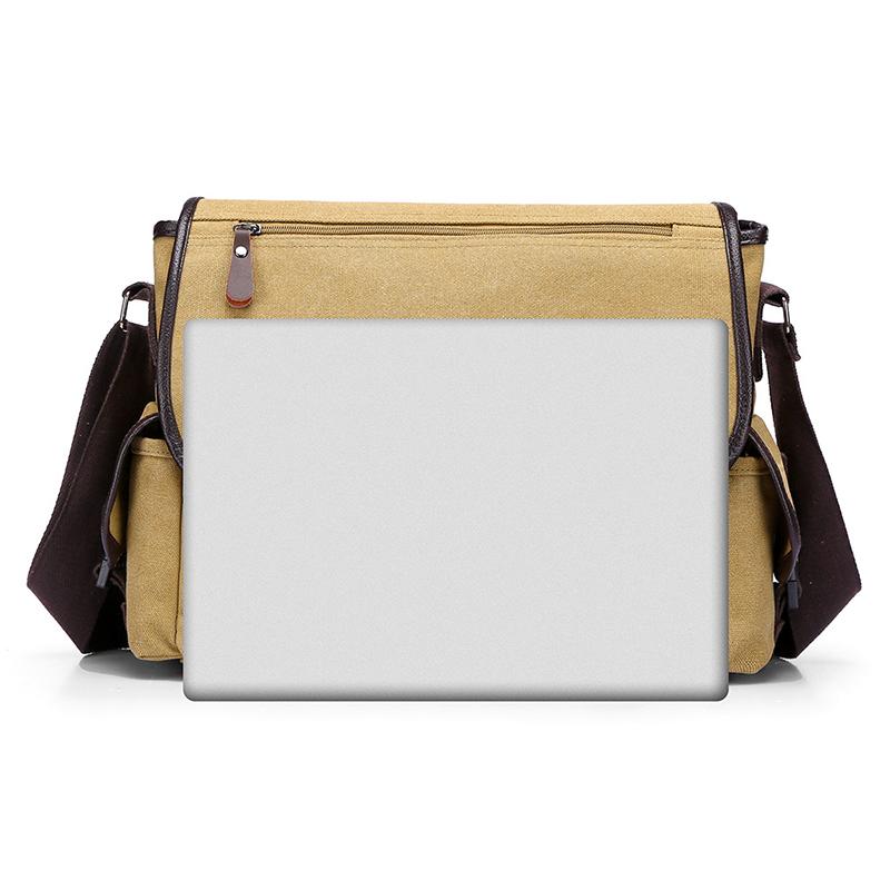 Geantă Messenger Nouă pentru Bărbați Capacitate Mare Retro Pânză Ciclism pe Distanțe Scurte Navetă Portabilă Geantă de Umăr