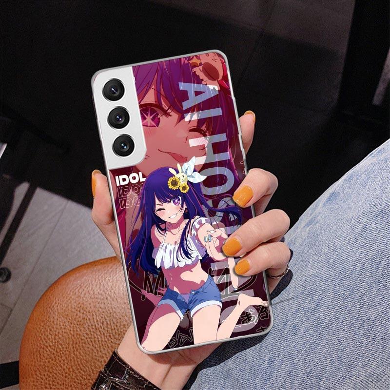 Japan Anime Oshi No Ko Phnoe Case for Samsung Galaxy S26 S25 Edge S23 S24 Ultra S22 Plus S21 S20 FE Unique Cover Soft Coque Gala