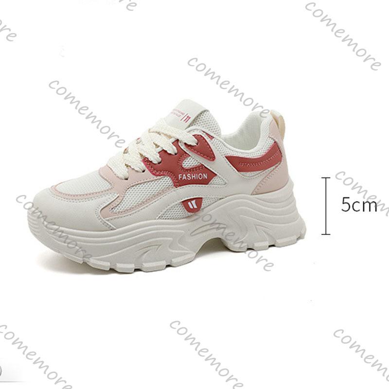 Fashion Comemore Fashion Women Breathable Sneakers Spring Autumn Mesh Lace-up Casual Walking Shoes Ladies Platfotm Tennis Vulcanize Shoe
