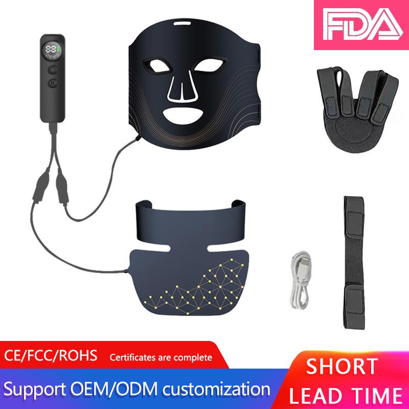 CE-Certified LED Red Light Facial & Neck Rejuvenation Mask Set