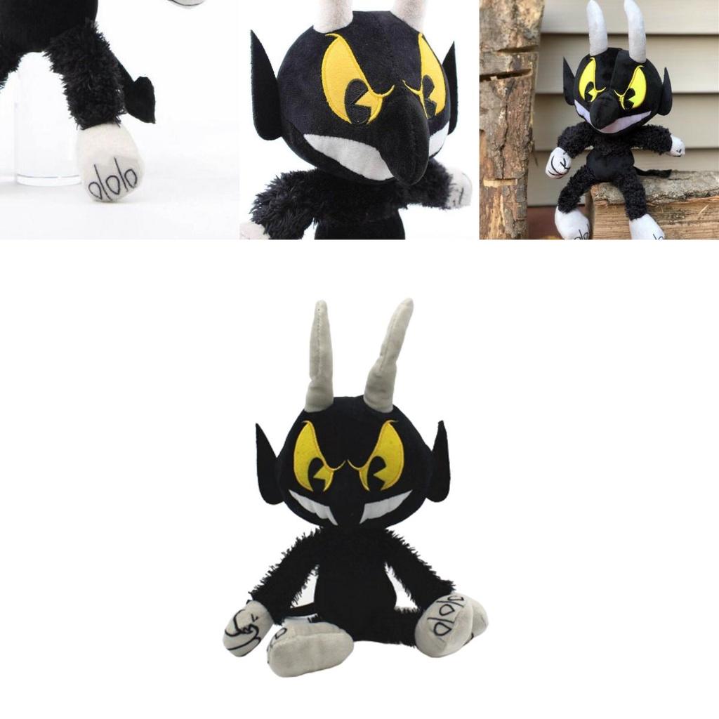 Adorable Cuphead Mugman Devil Boss Plush Toy Stuffed Animal Doll For Kids Baby Xmas Gift Decor