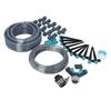 Sistema de Irrigação por Gotejamento 32,8 pés 8 Furos Ajustável Nebulização Precisa Kit de Aspersor de Irrigação por Gotejamento para Jardim Estufa Gramado
